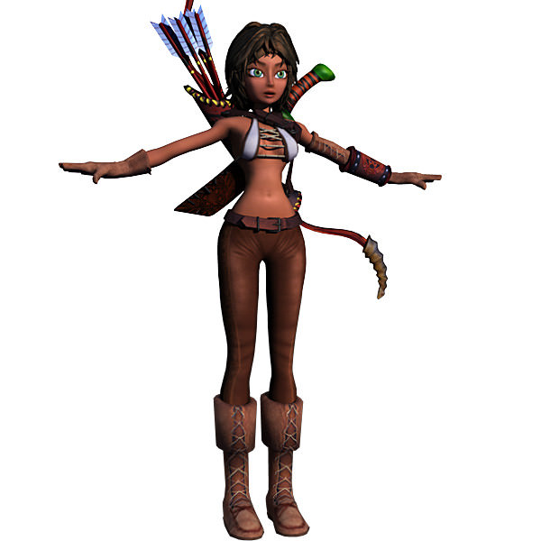 Rhue the hunter 3D model_3