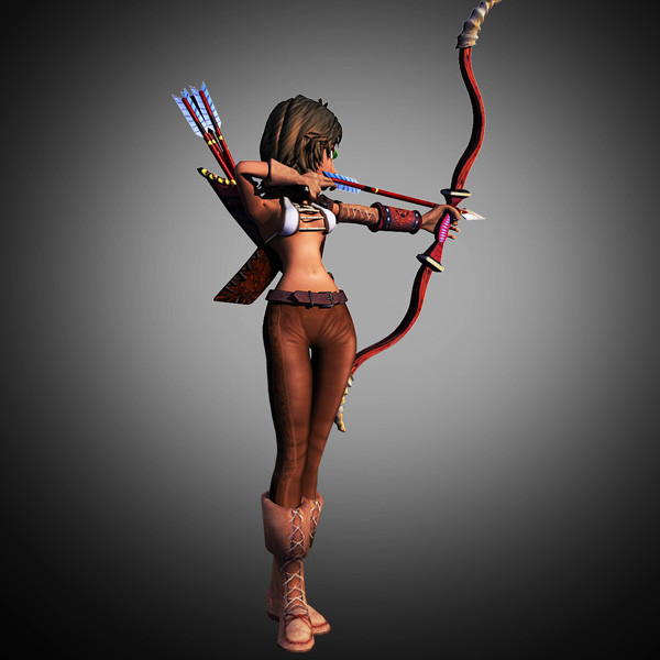 Rhue the hunter 3D model_4