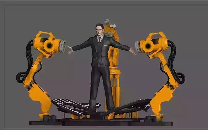 IRONMAN GANTRY TONY STARK SET STATUE MARVEL MCU AVENGERS 3D print model