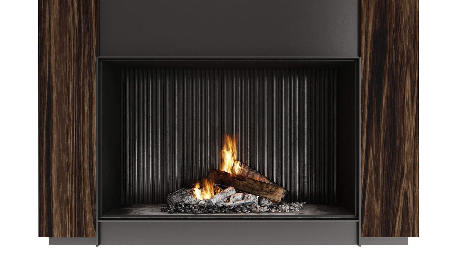 Fireplace bathroom cabinet with drawers 3D model_2