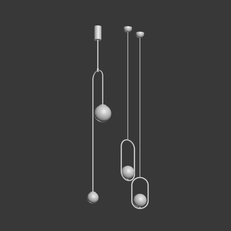 Ceiling Light Collection 2  3D model_3