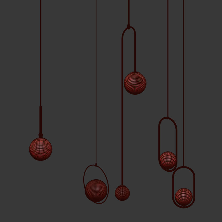 Ceiling Light Collection 2  3D model_4