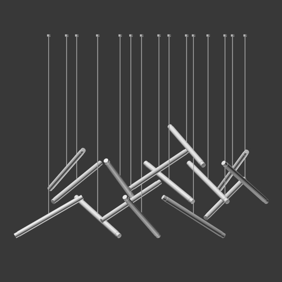 Dutti Led Chandelier 3D model_1