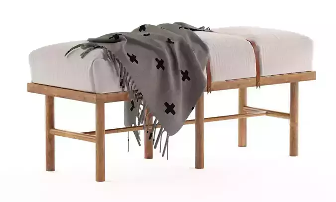 Safari Bench with blanket
