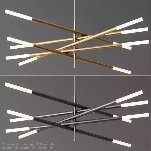 Rousseau Articulating LED Chandelier