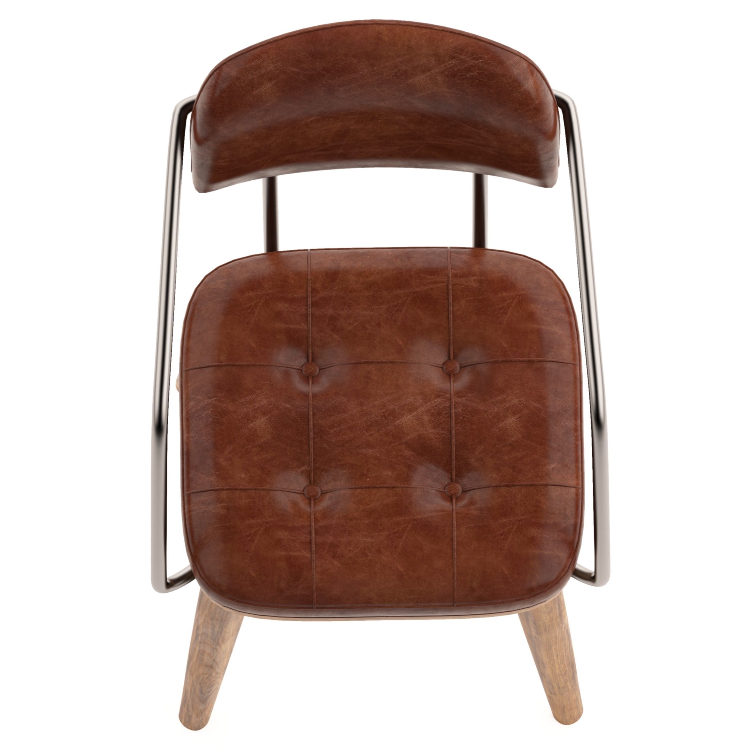 Utility Dining chair 3D model_3