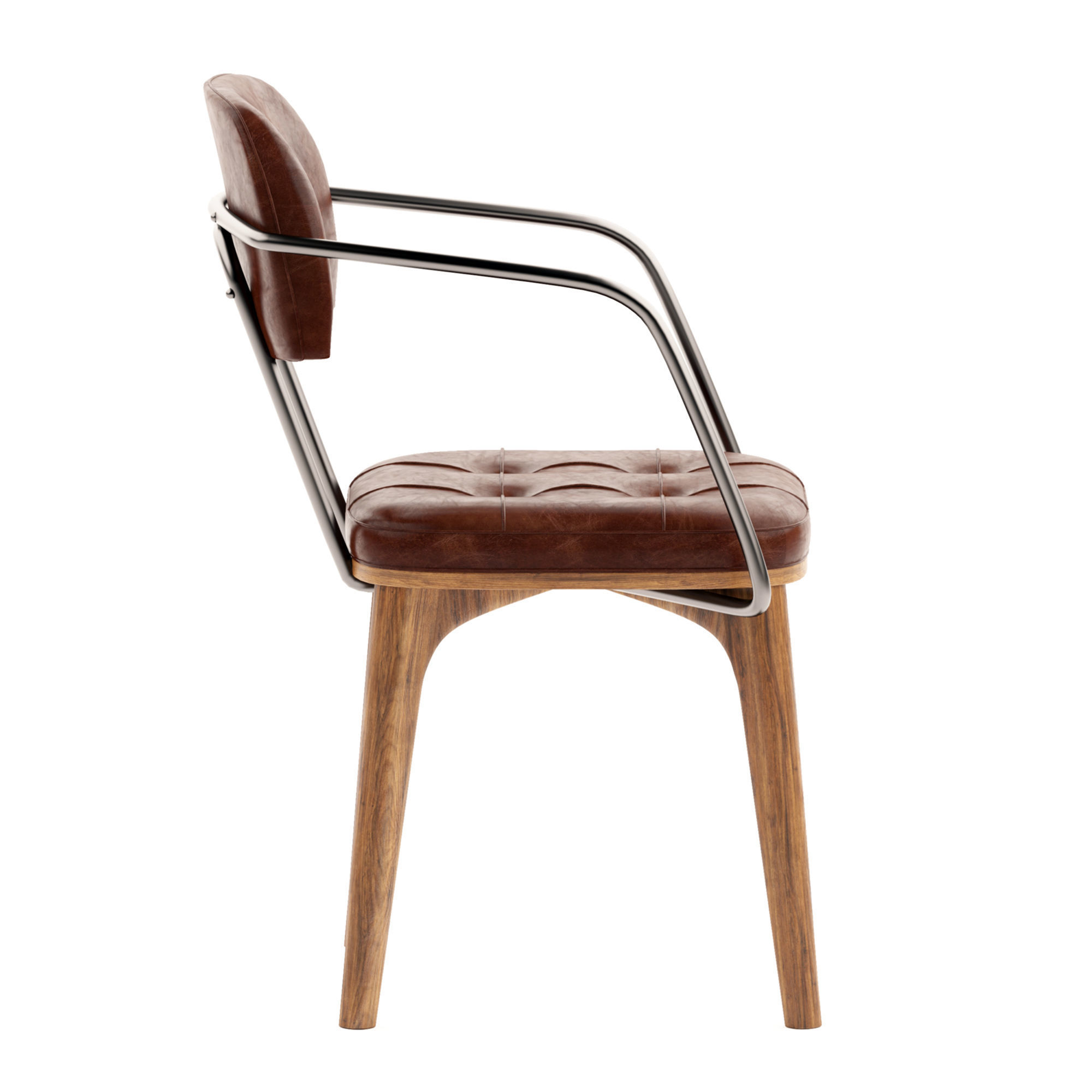 Utility Dining chair 3D model_6