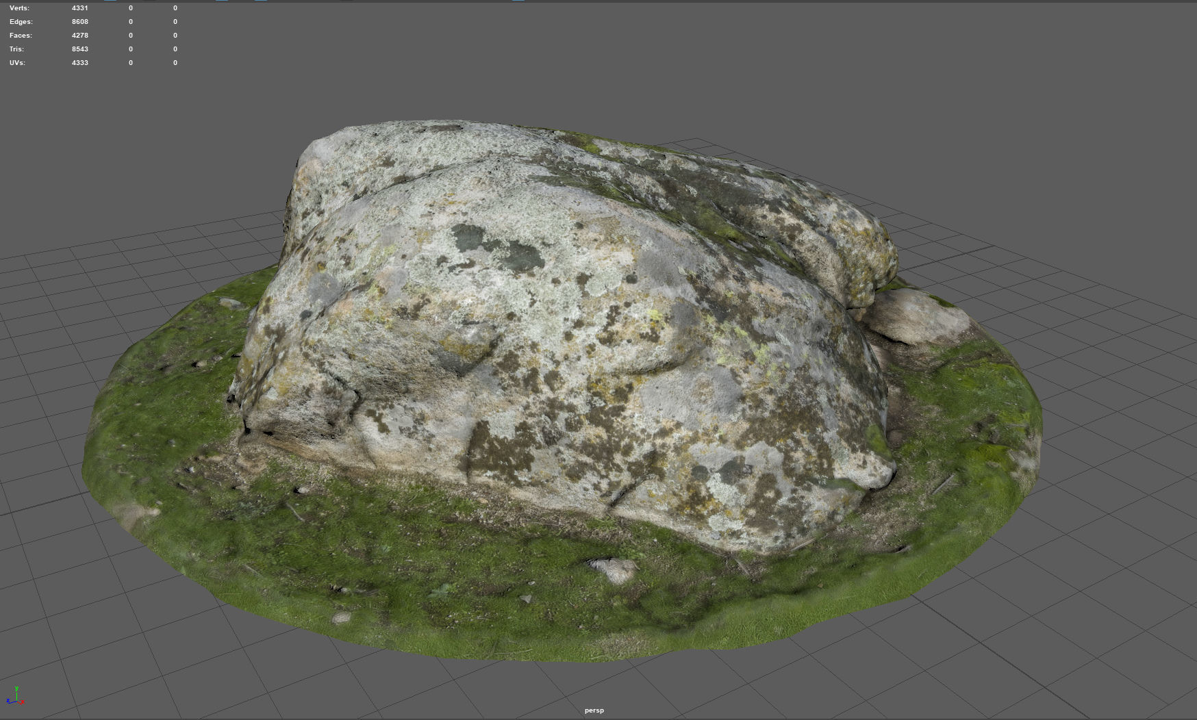 ROCK 38 Low-poly 3D model_2
