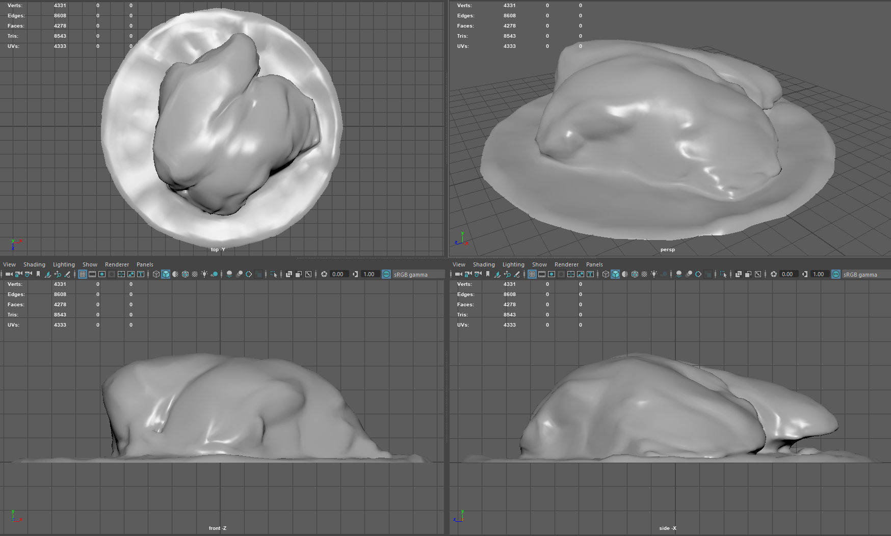 ROCK 38 Low-poly 3D model_6