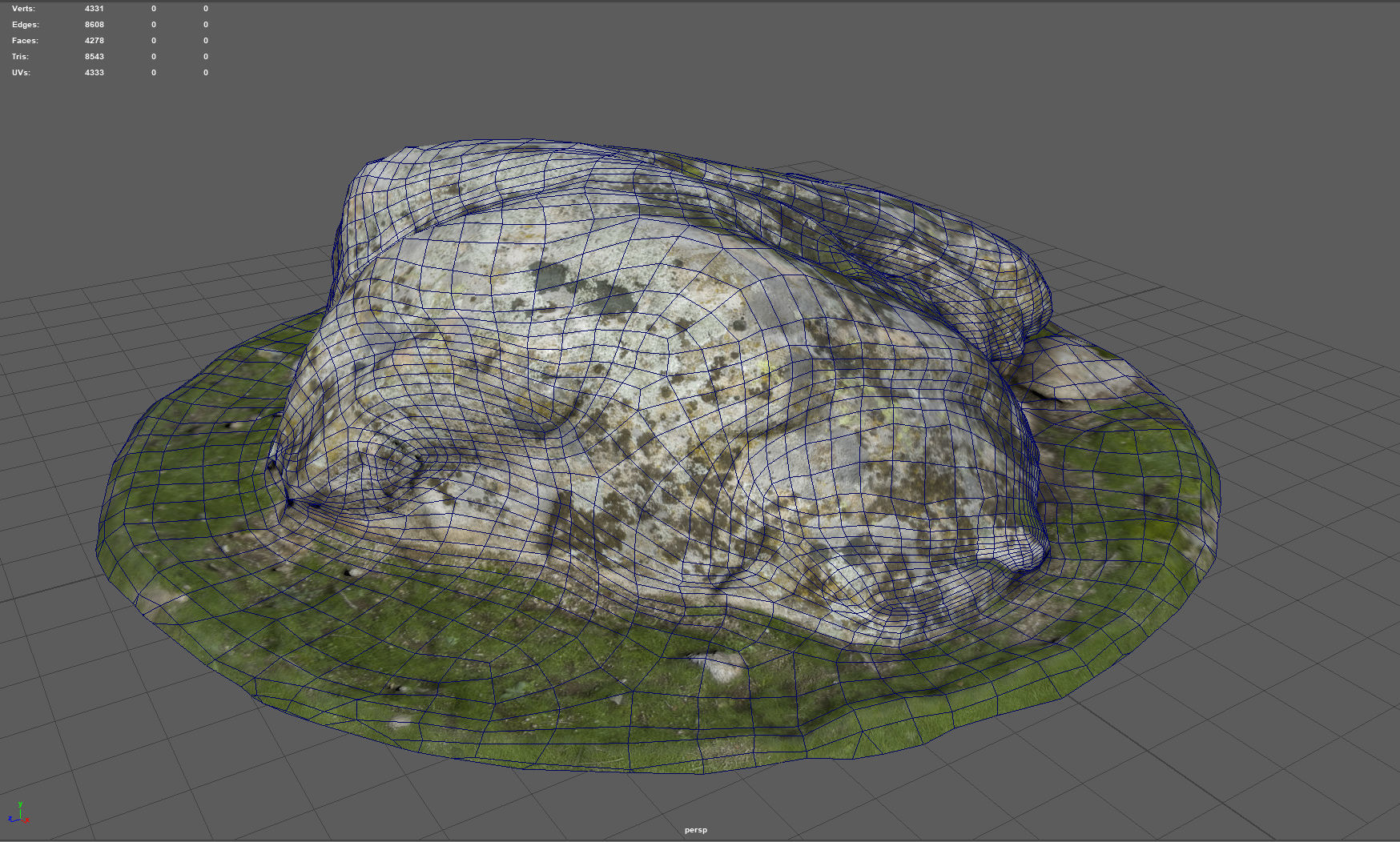 ROCK 38 Low-poly 3D model_8