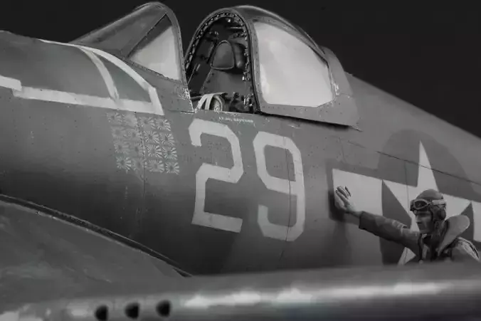 F4U Corsair canopy frame Free 3D print model