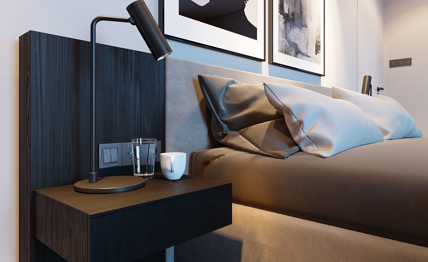 Bedroom Corona 3D model_2