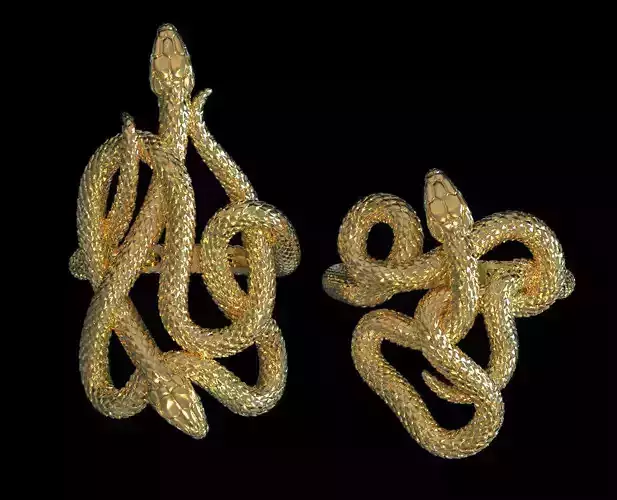 rings snake 3D print model