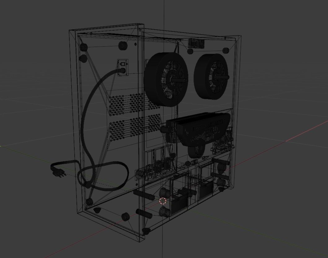 Akai GX-260D stereo tape recorder 3D model_6