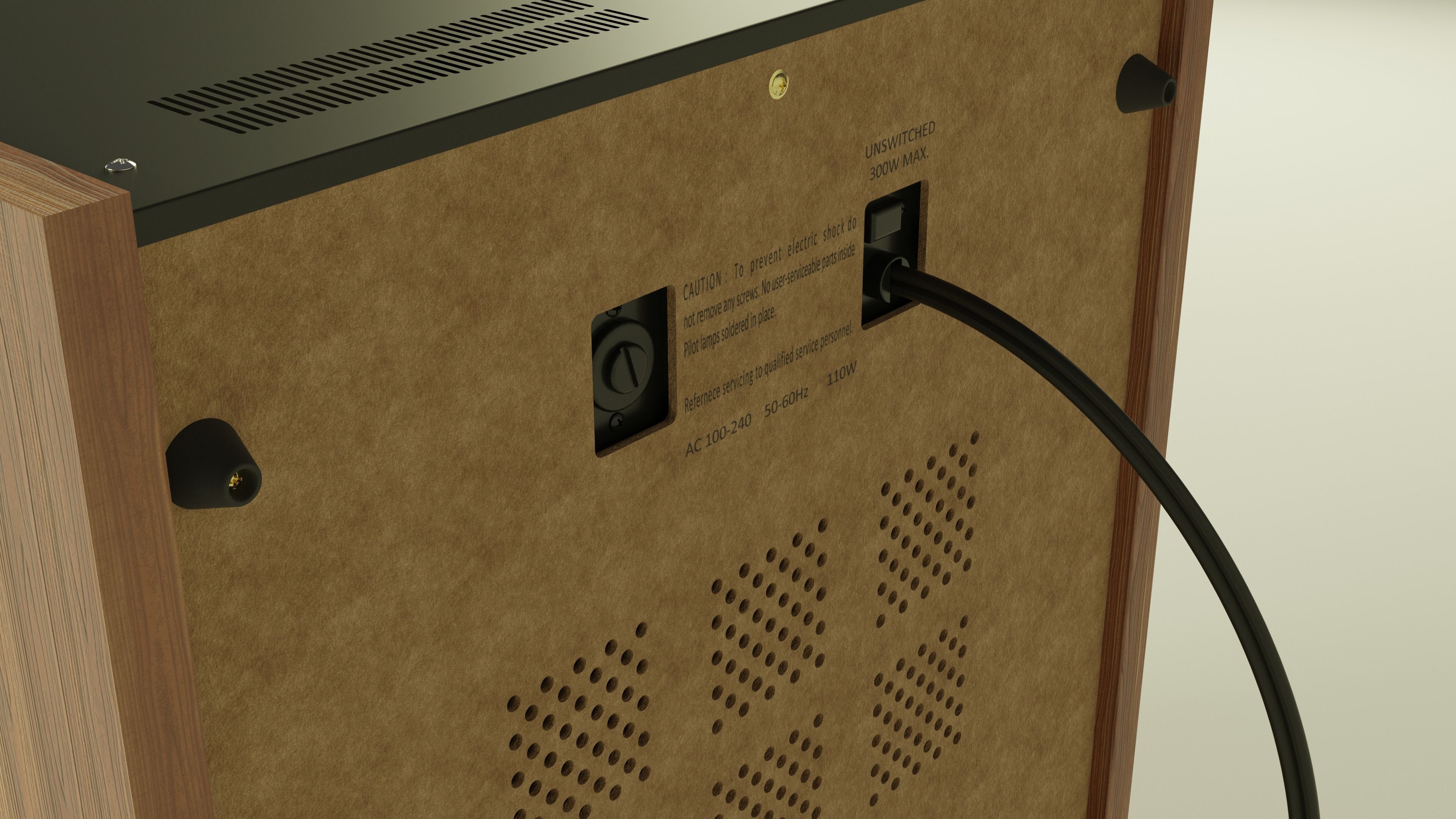 Akai GX-260D stereo tape recorder 3D model_10