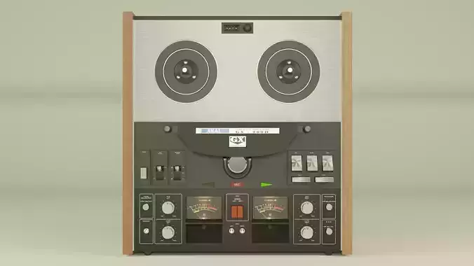 Akai GX-260D stereo tape recorder 3D model