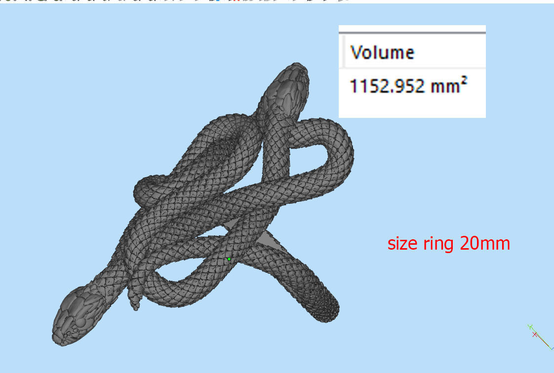 ring snake 3D print model_13