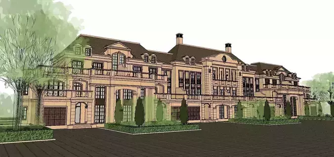 Nobility-History-Castle-Villa-076 architectural mansion