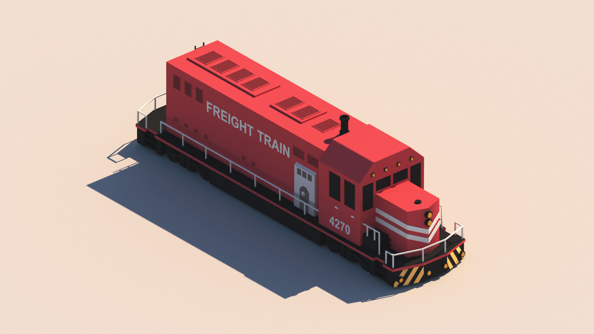 3D model Cartoon Train Package VR / AR / low-poly | CGTrader