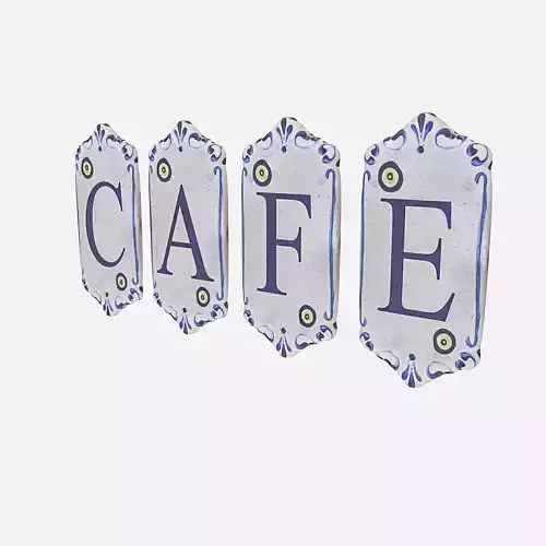 old stone cafe sign model
