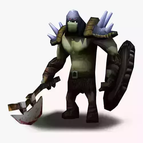 Orc warrior Low-poly 3D model
