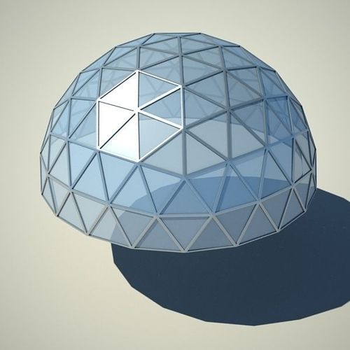 Metallic structure truss 06 Dome 3D model