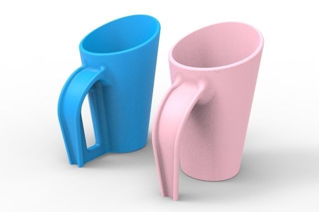 Scoop plastic pitcher 3D print model_1