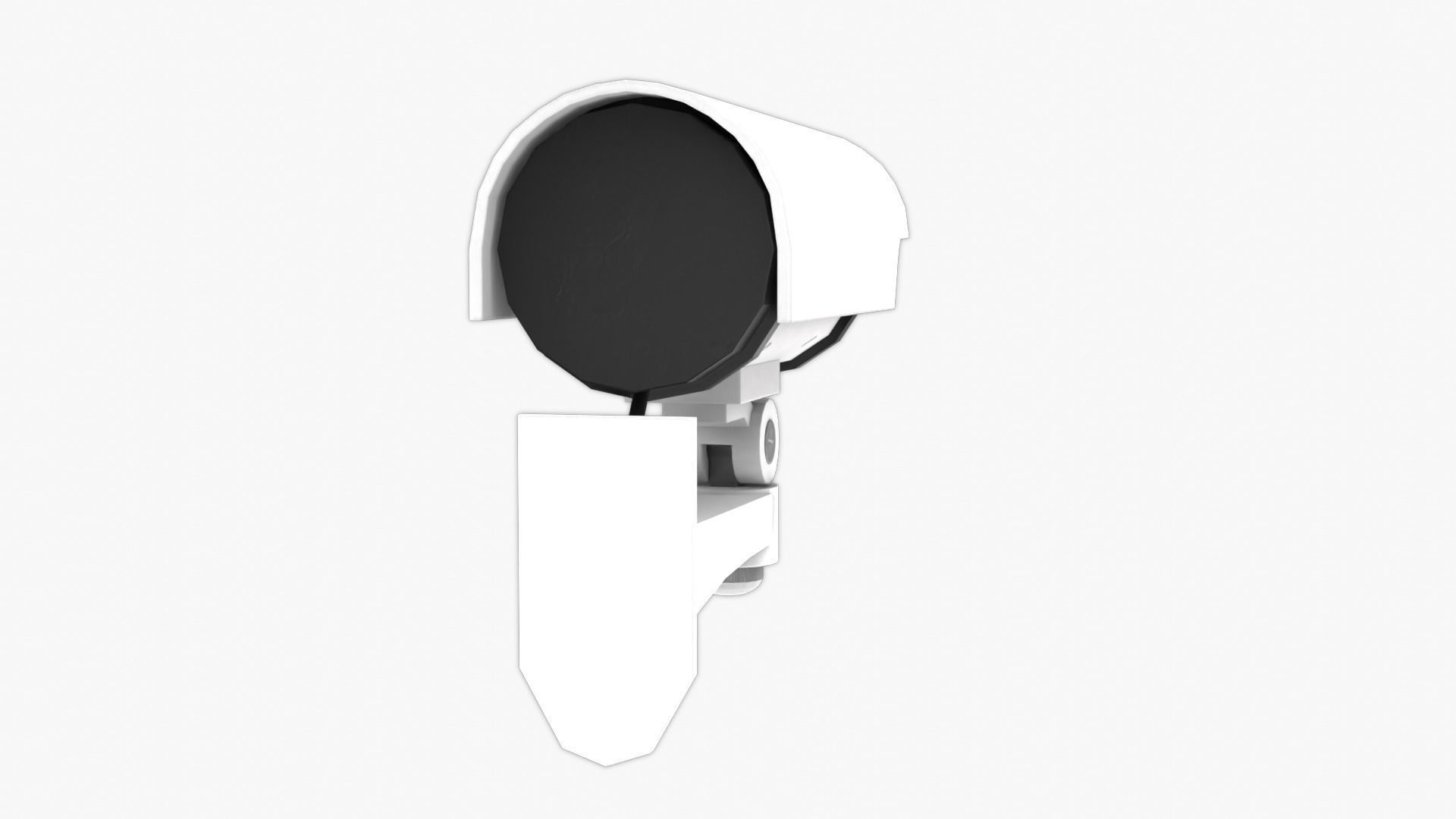 Security Camera Low-poly 3D model_6