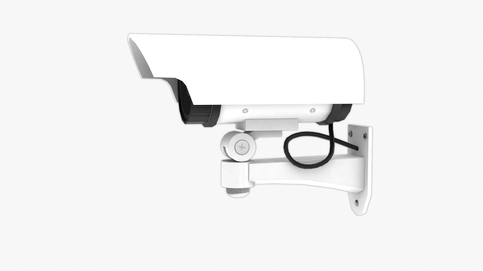 Security Camera Low-poly 3D model_2