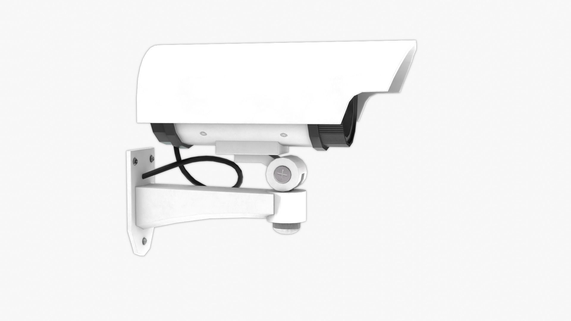 Security Camera Low-poly 3D model_9