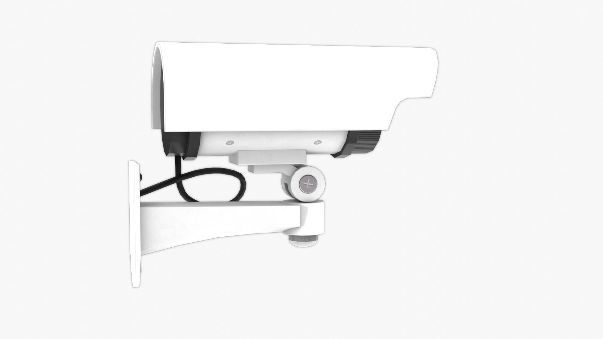 Security Camera Low-poly 3D model_8