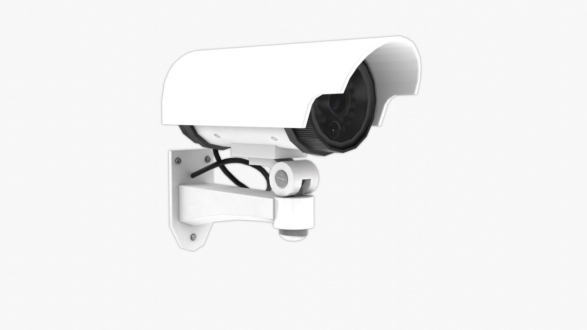 Security Camera Low-poly 3D model_10