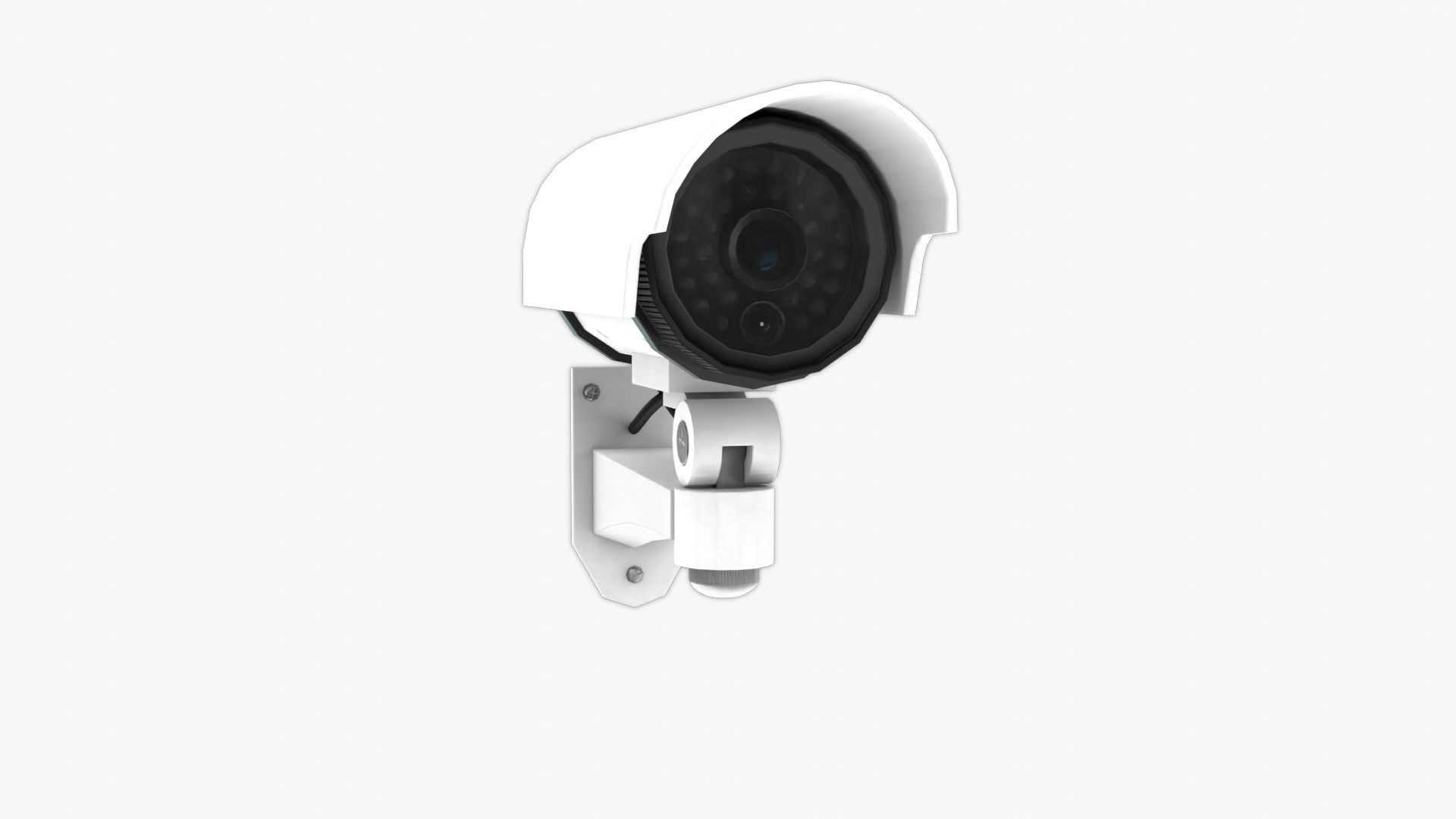 Security Camera Low-poly 3D model_11