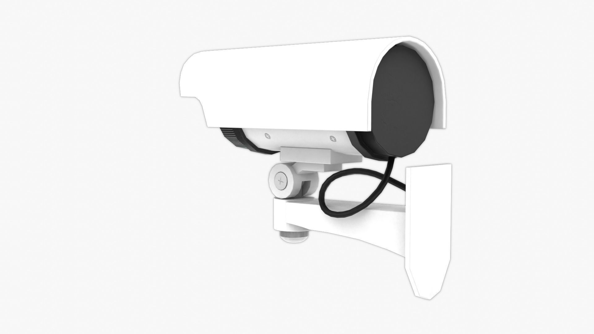 Security Camera Low-poly 3D model_4
