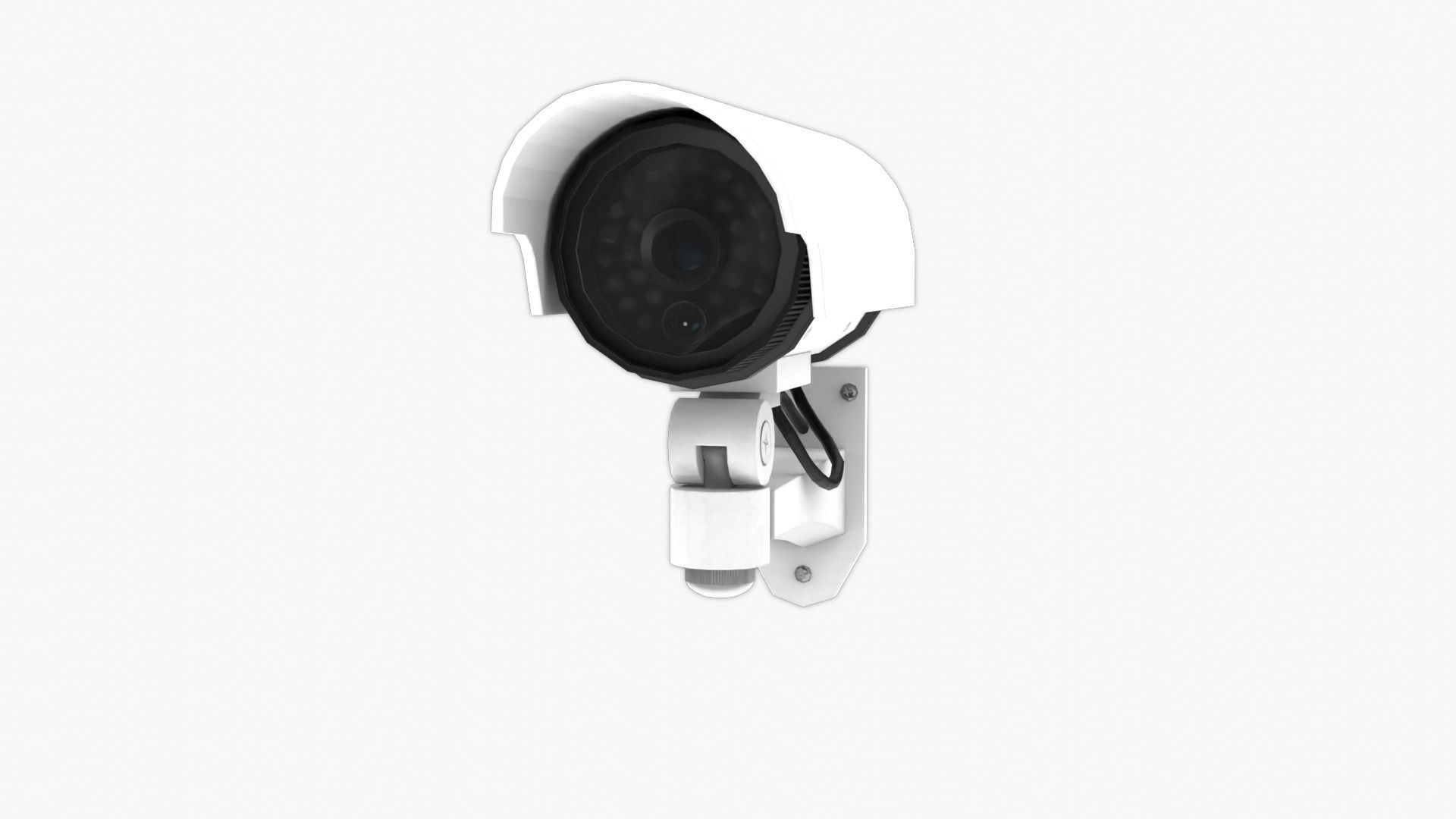 Security Camera Low-poly 3D model_12