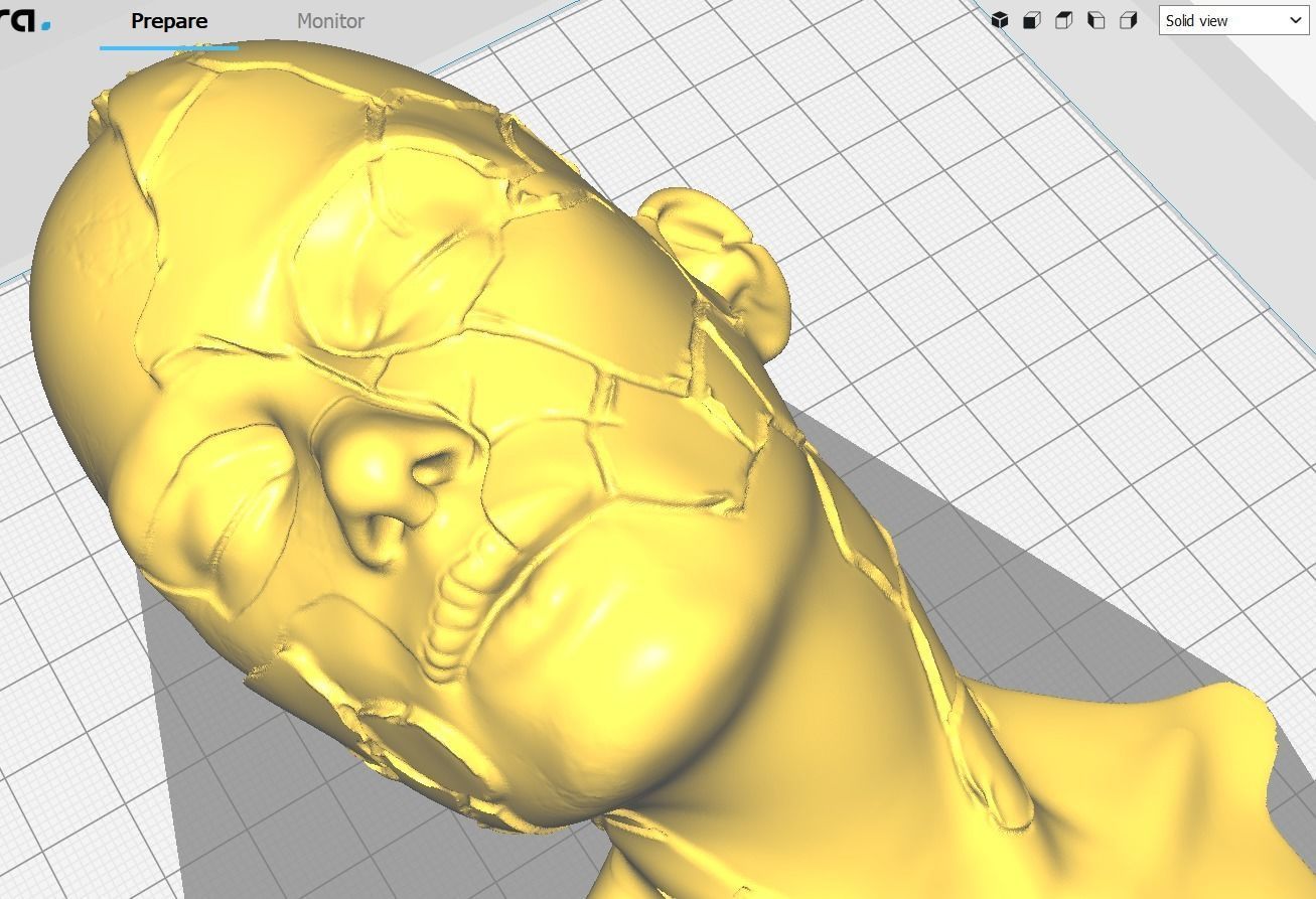 Broken girl - Art piece 3D print model_1