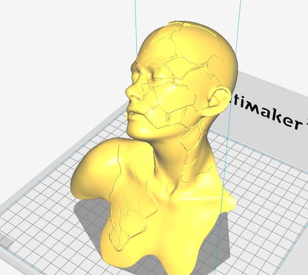 Broken girl - Art piece 3D print model_6