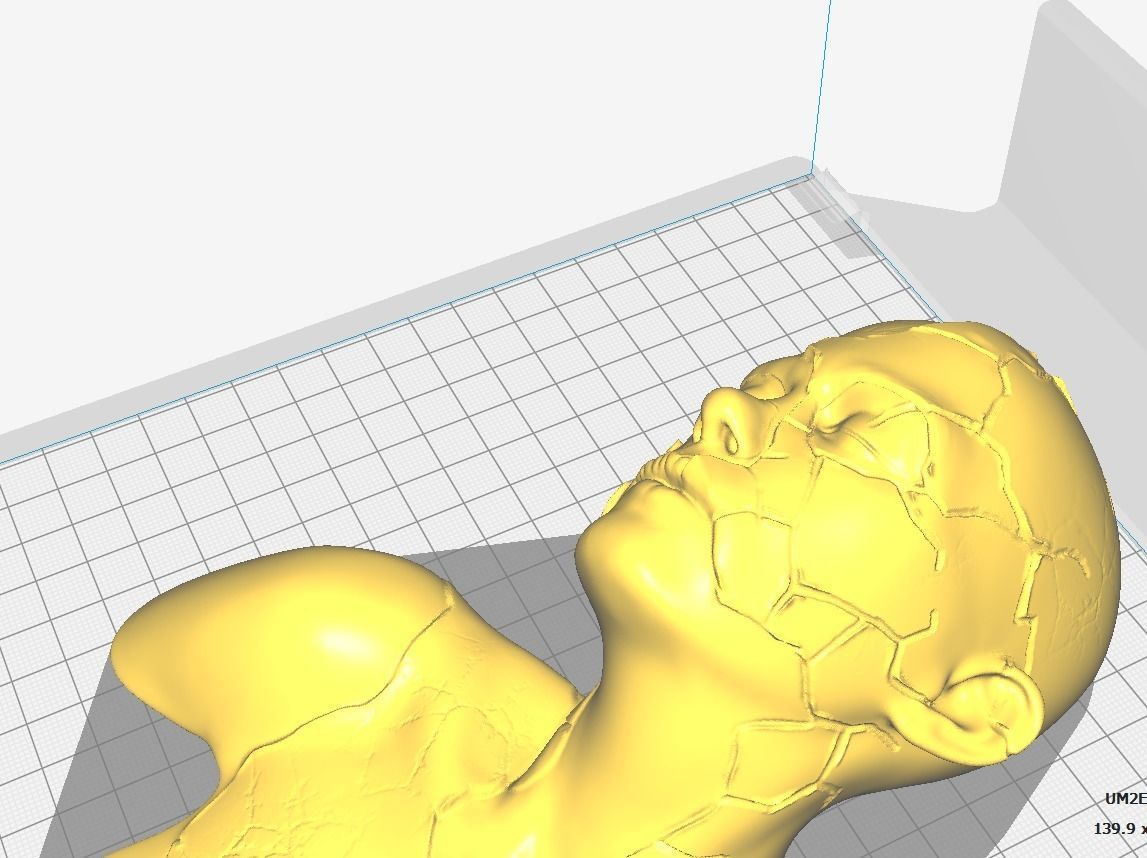 Broken girl - Art piece 3D print model_2