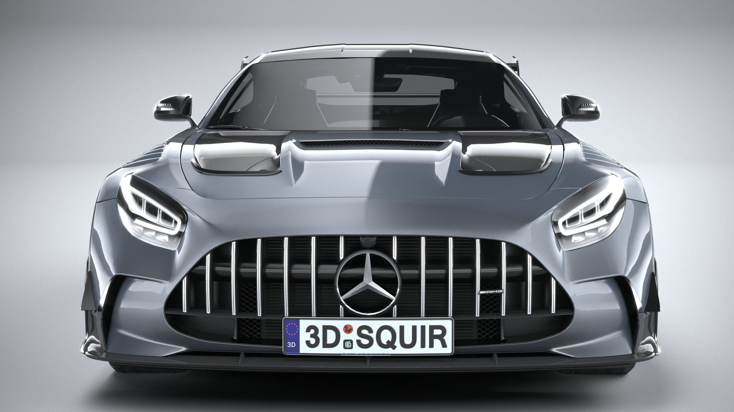 Mercedes AMG GT Black Series 2021 LowPoly 3D model_13