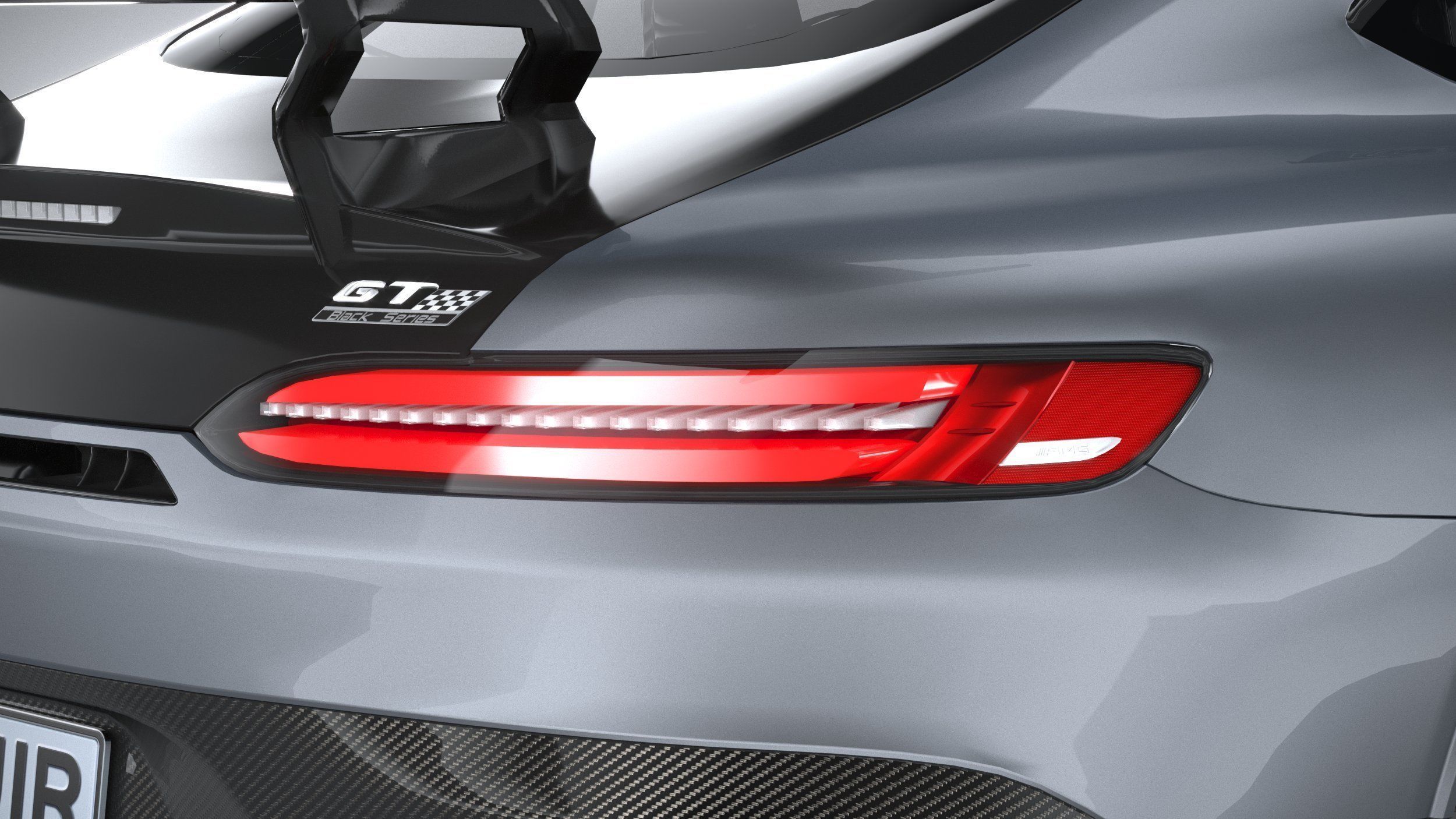 Mercedes AMG GT Black Series 2021 LowPoly 3D model_18