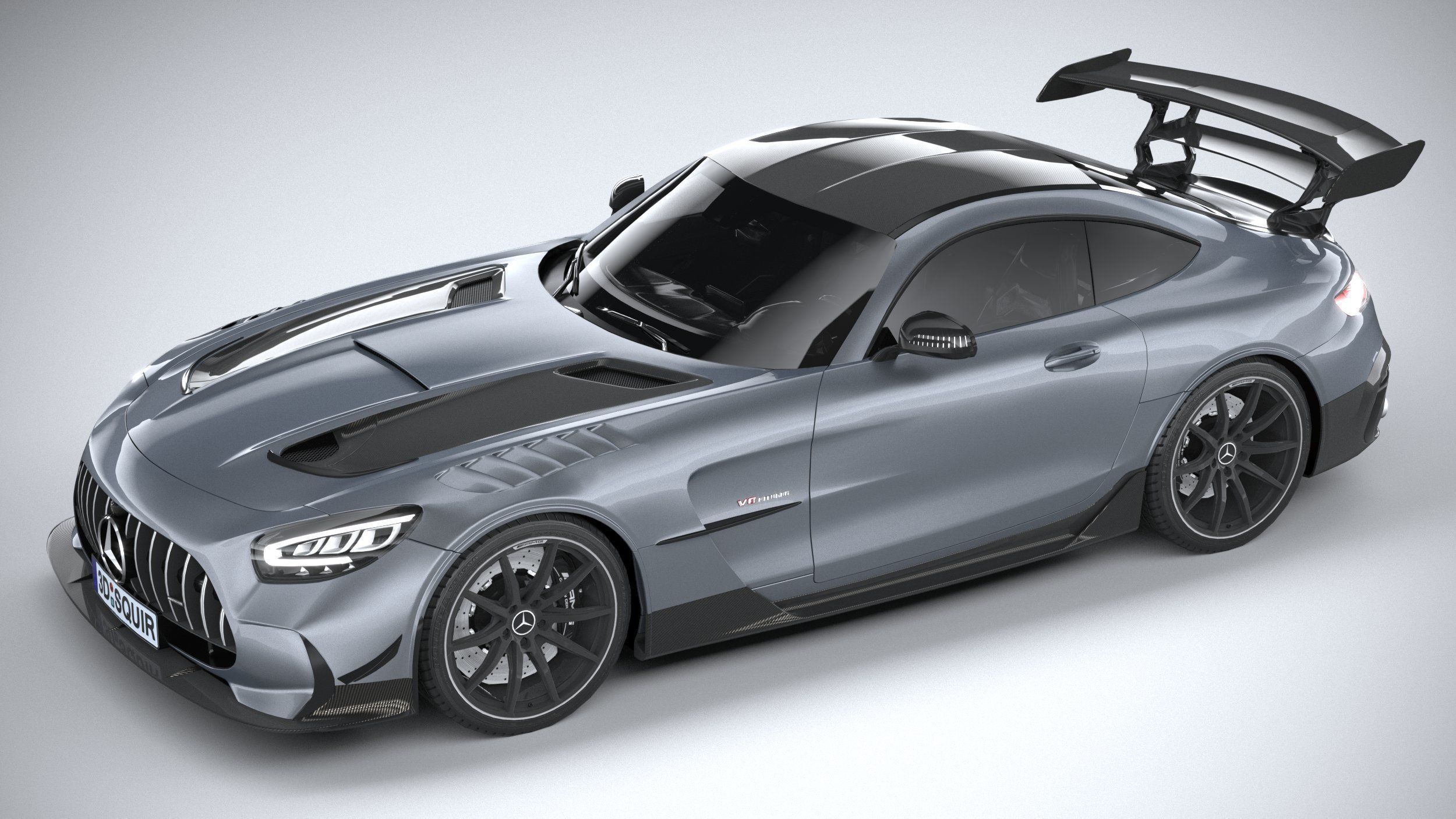 Mercedes AMG GT Black Series 2021 LowPoly 3D model_7