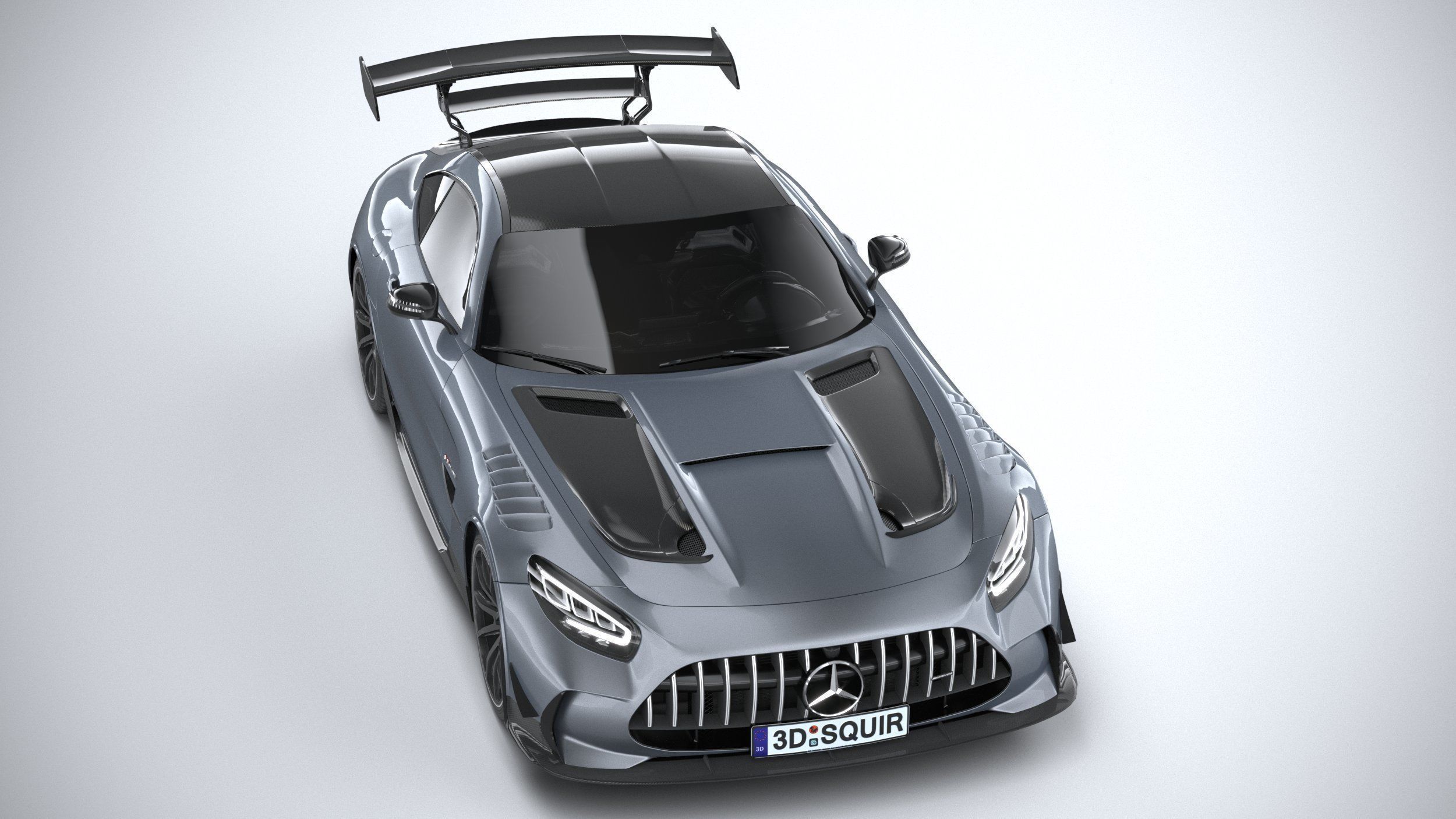 Mercedes AMG GT Black Series 2021 LowPoly 3D model_12