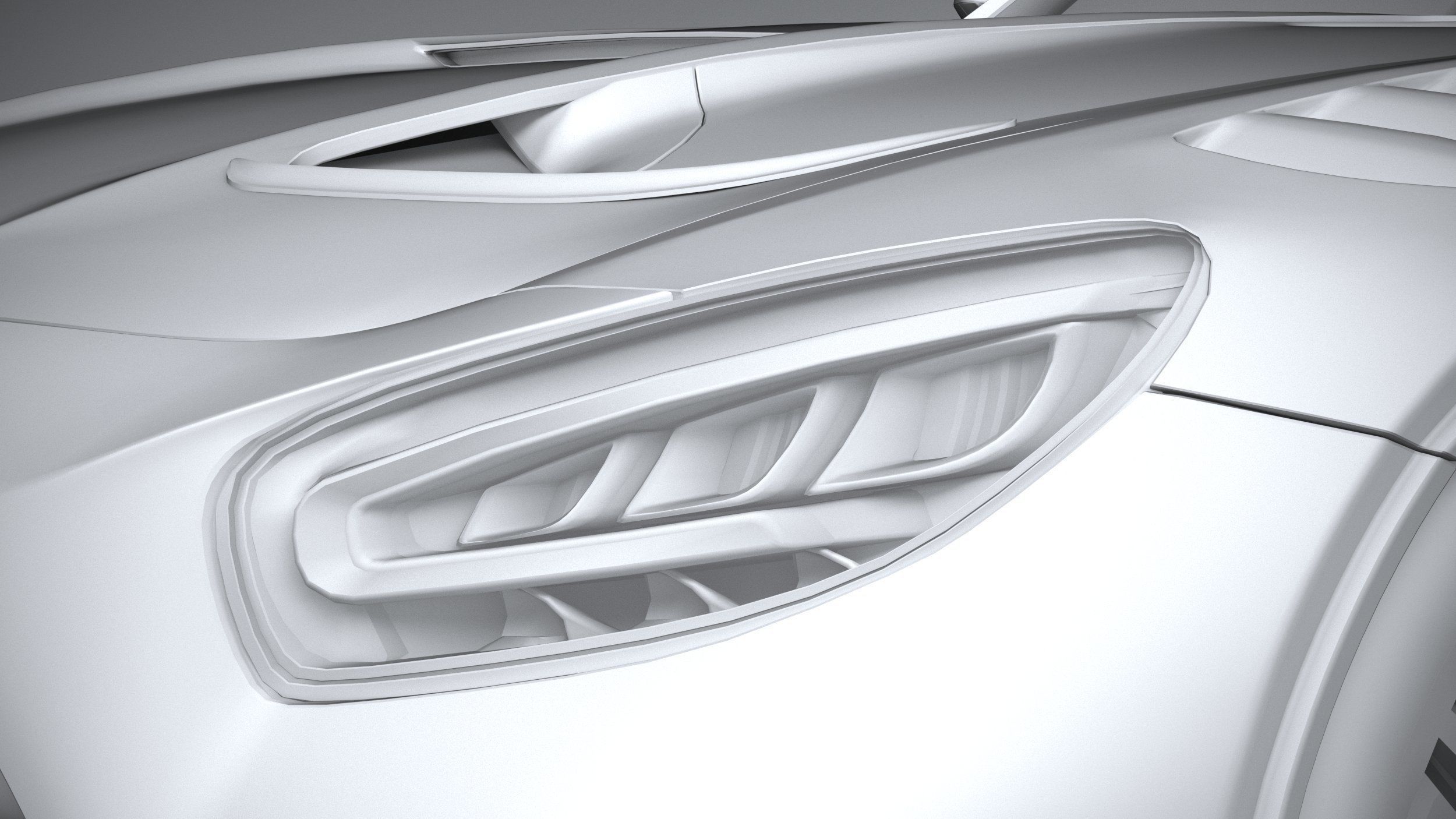 Mercedes AMG GT Black Series 2021 LowPoly 3D model_23