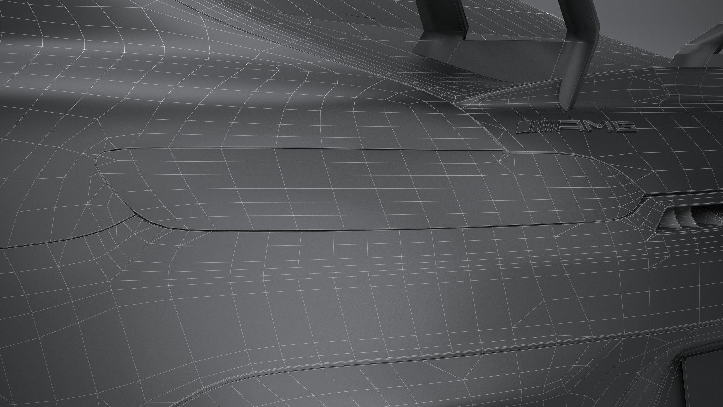 Mercedes AMG GT Black Series 2021 LowPoly 3D model_34