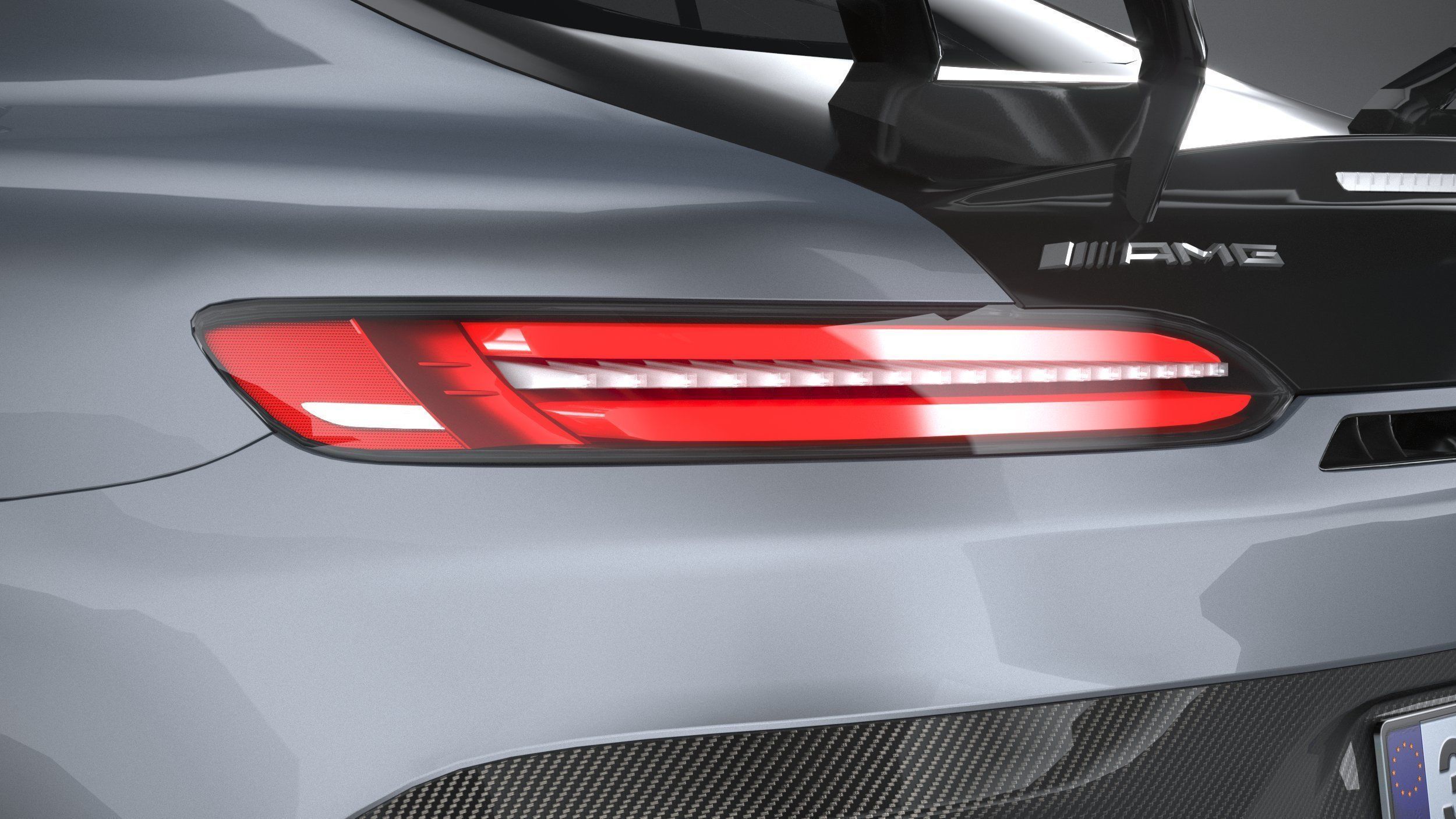 Mercedes AMG GT Black Series 2021 LowPoly 3D model_15