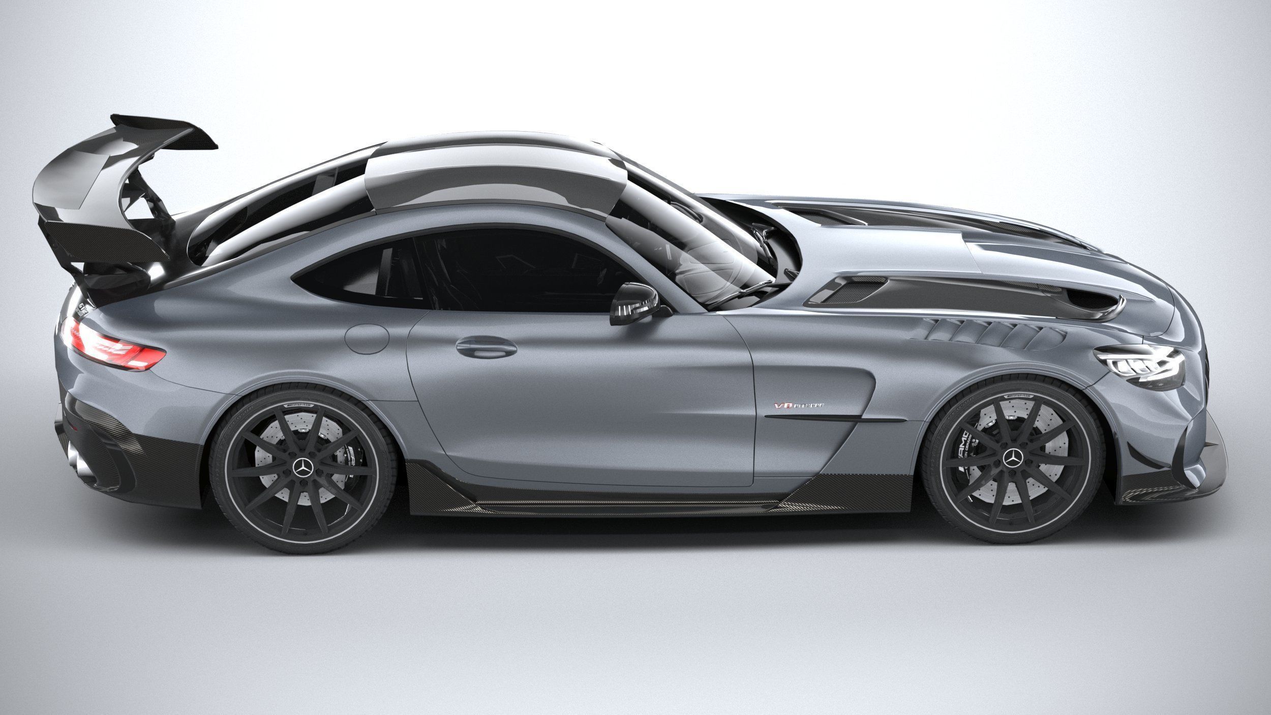 Mercedes AMG GT Black Series 2021 LowPoly 3D model_11