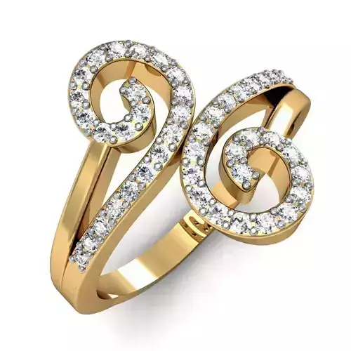 Light Weight Ladies Ring 026