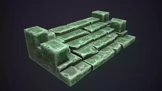 Green Marble Stairs