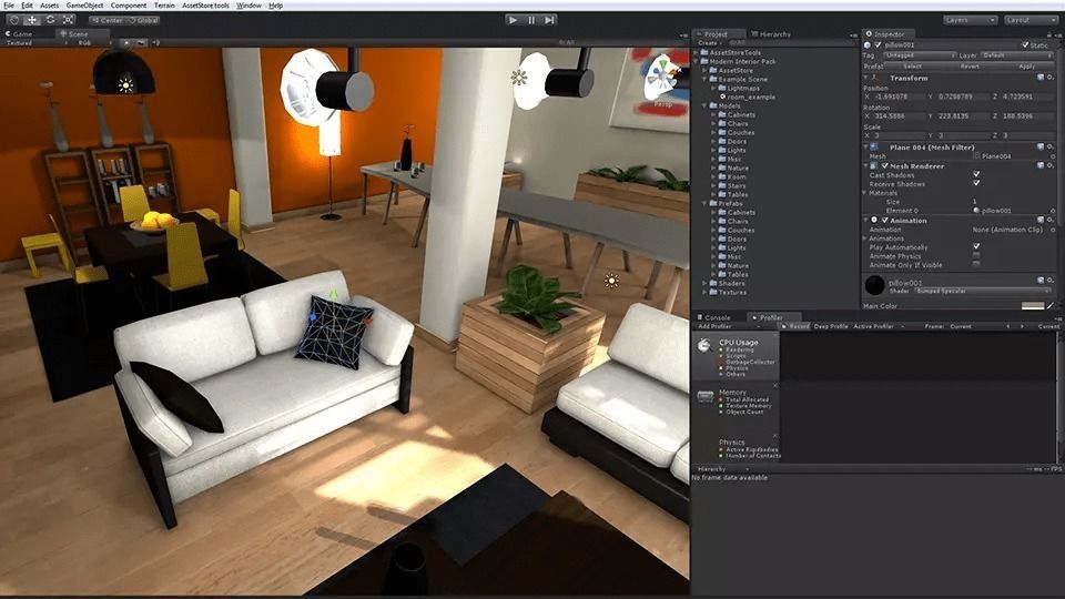 Unity Modern Interior Pack Low-poly Low-poly 3D model_6