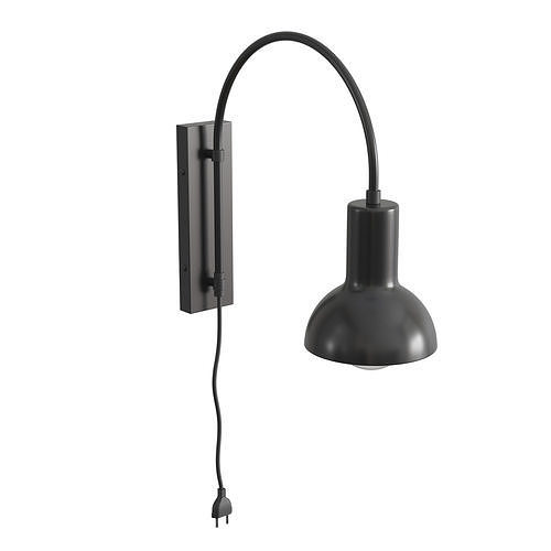 New Open Bulb Wall Light 3D model